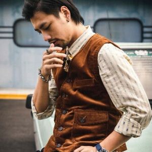 NWT Red Tornado Corduroy Vest